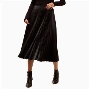 Aritzia Babaton Vegan Leather Skirt Long XS